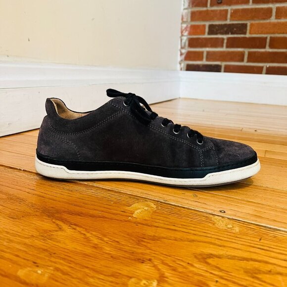 Allen Edmonds Mens Porter Derby Sneaker Size 11 D Grey Suede Lace Up Shoe - Picture 2 of 16